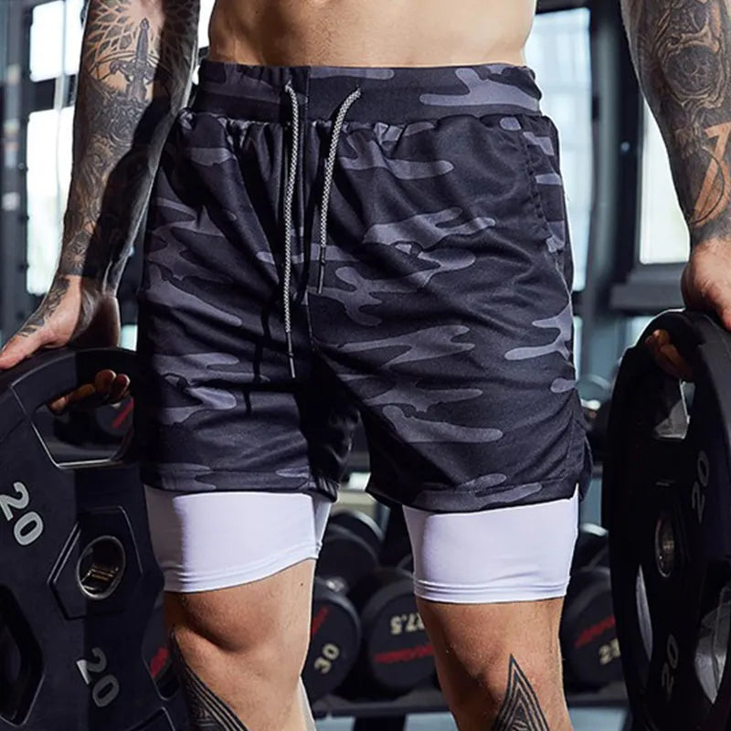 Shorts Esportivos Masculinos 2 em 1