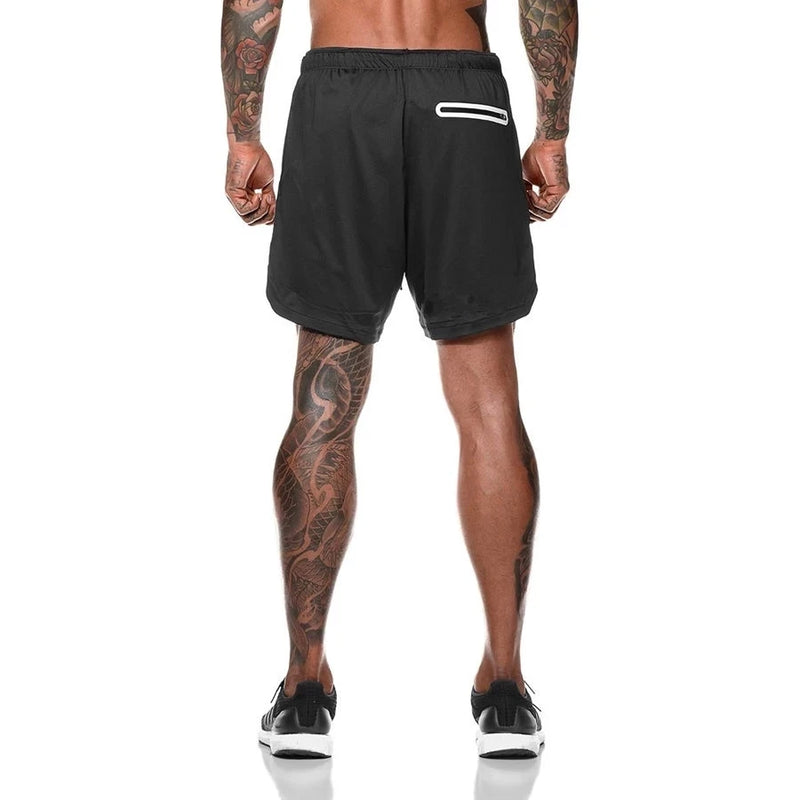 Shorts Esportivos Masculinos 2 em 1